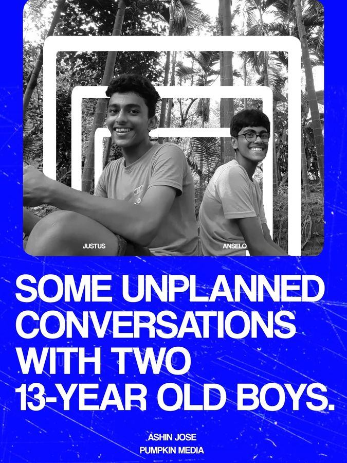 Watch SOME UNPLANNED CONVERSATIONS WITH TWO 13-YEAR OLD BOYS. Full Movie Online, Release Date, Trailer, Cast and Songs - Vimarsana News