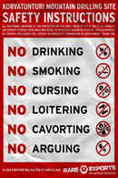 The Official Rare Exports Inc. Safety Instructions 2005 Poster 4