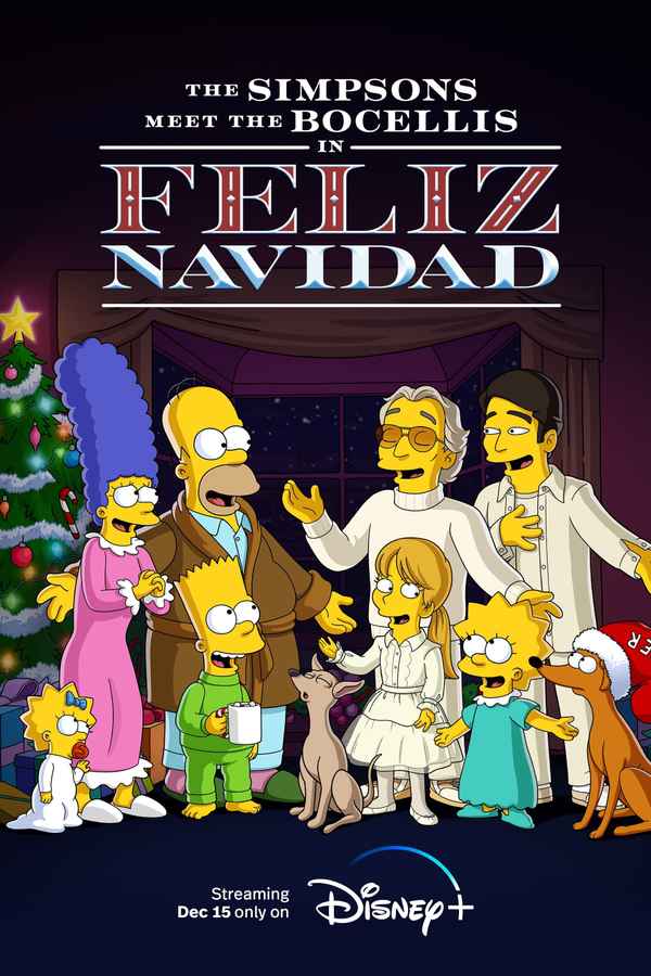 The Simpsons Meet the Bocellis in Feliz Navidad Poster 7