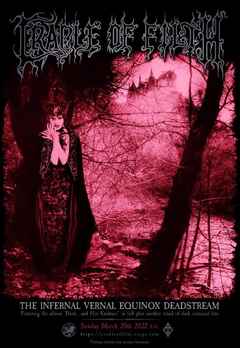 Cradle of Filth - The Infernal Vernal Equinox 2 Deadstream Poster