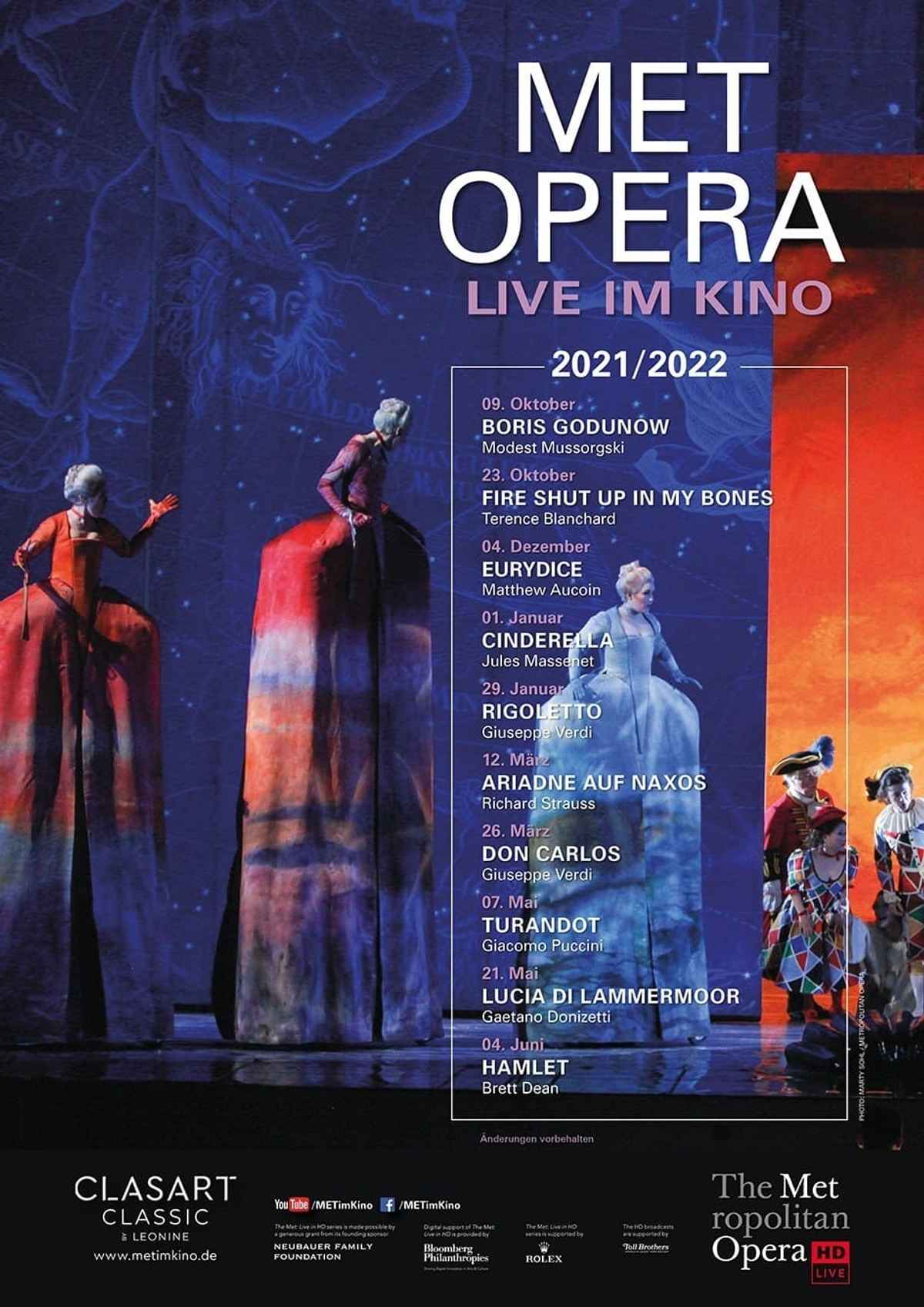 Met Opera 2021/22 Giuseppe Verdi RIGOLETTO Movie (2022) Release Date