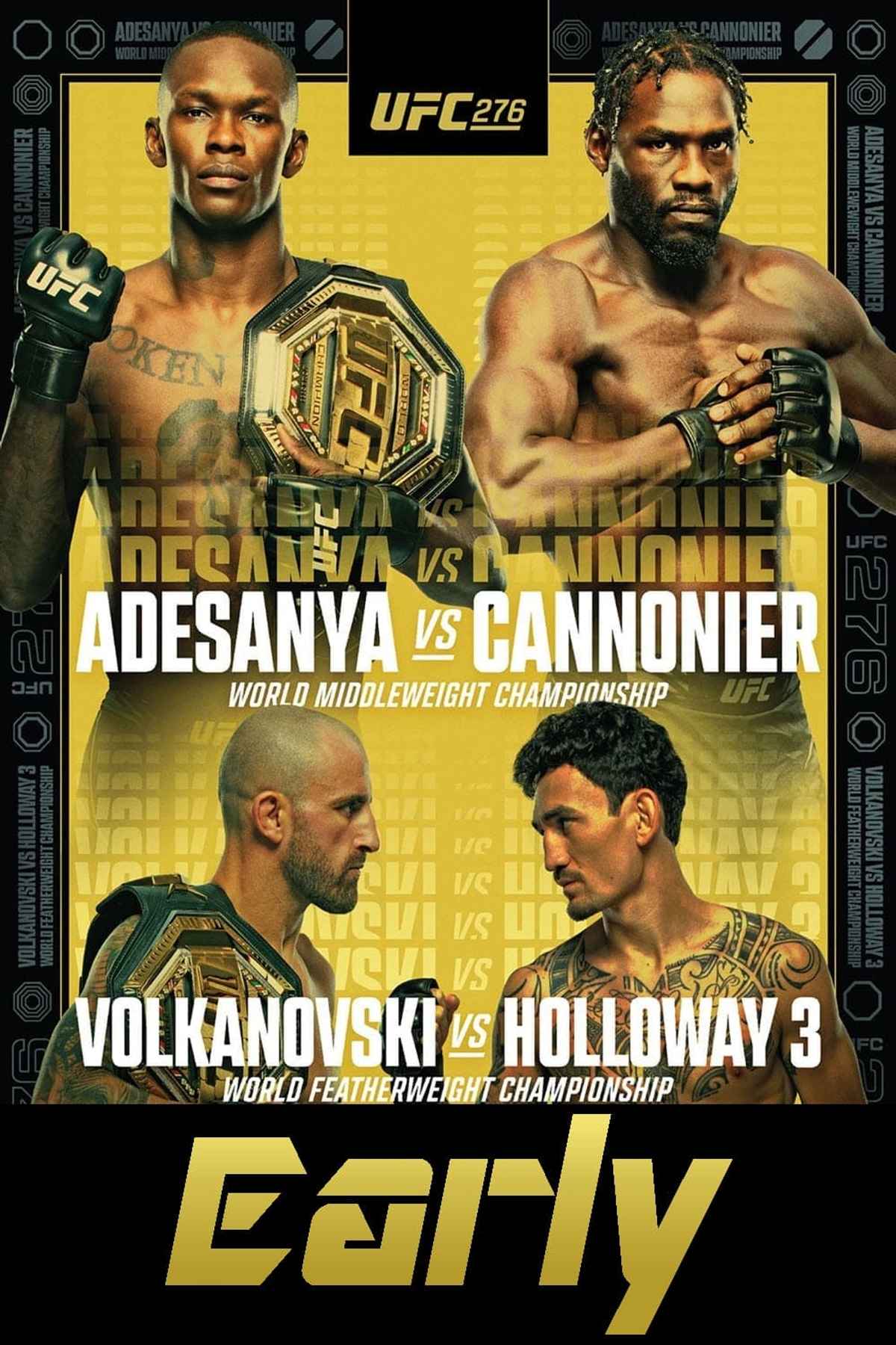 UFC 276 Adesanya vs. Cannonier - Early Prelims