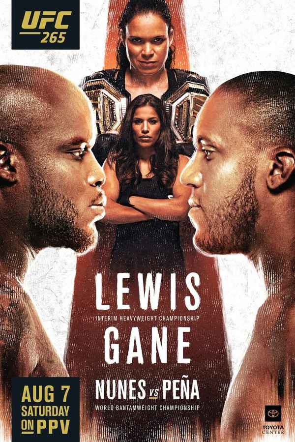 UFC 265: Lewis vs. Gane Poster 4