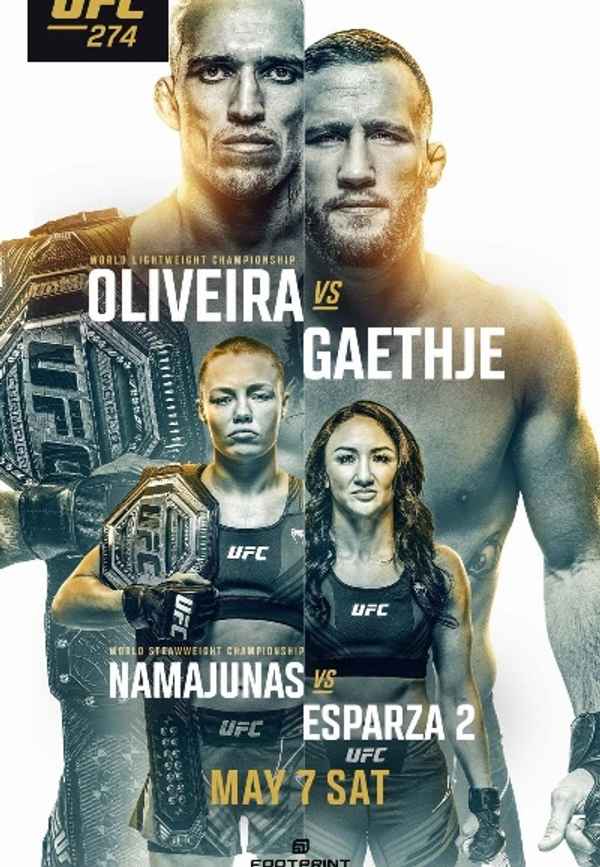 UFC 274: Oliveira vs Gaethje Poster 3
