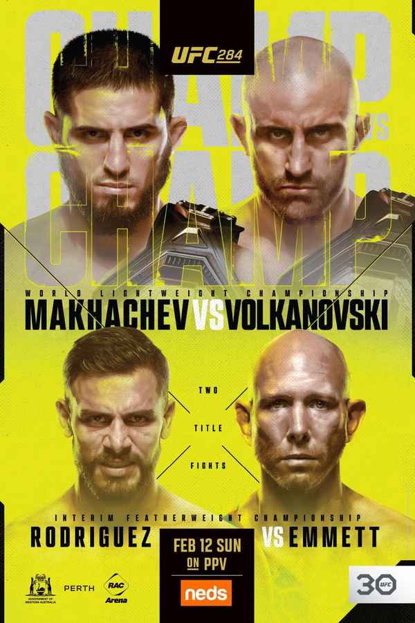 UFC 284: Makhachev vs. Volkanovski Poster 3