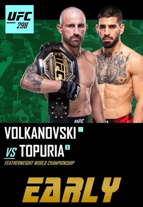 UFC 298: Volkanovski vs. Topuria - Early Prelims Poster 4