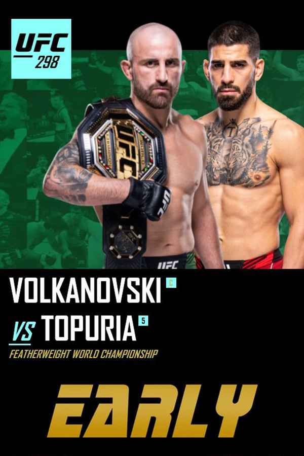 UFC 298 Volkanovski vs. Topuria Early Prelims Movie (2024) Release