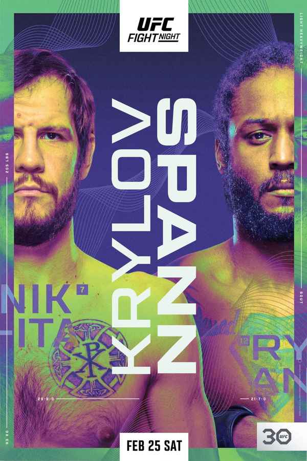 UFC Fight Night 220: Krylov vs. Spann Poster 2