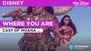 Where You Are in the Style of Cast of Moana Poster 3