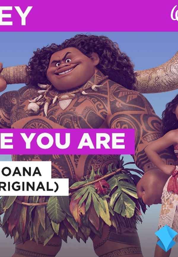 Where You Are in the Style of Cast of Moana Poster 4