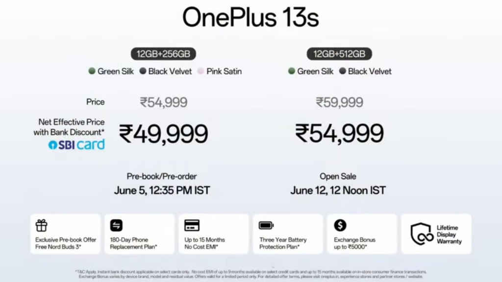 OnePlus 13s Launched in India