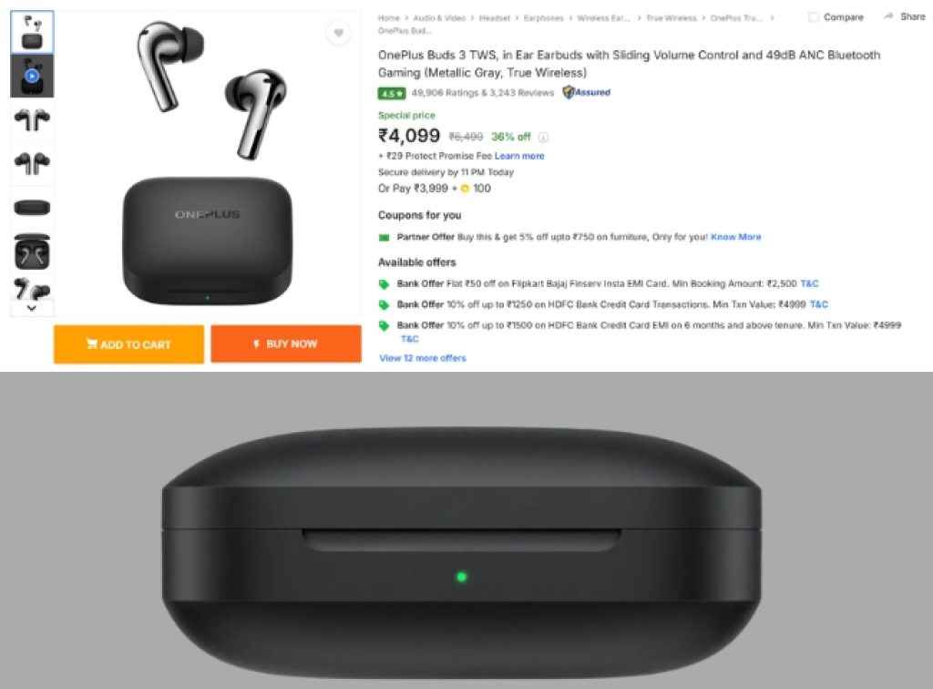 OnePlus Buds 3 flipkart sale offers