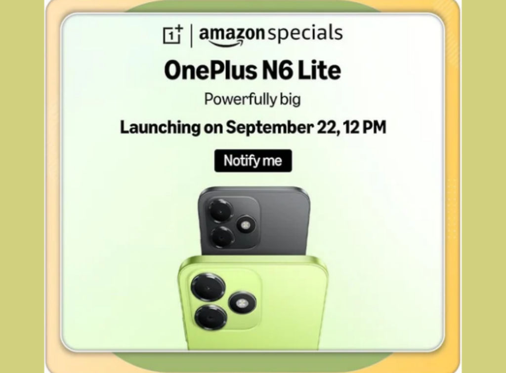 OnePlus N6 Lite launch in India on September 22