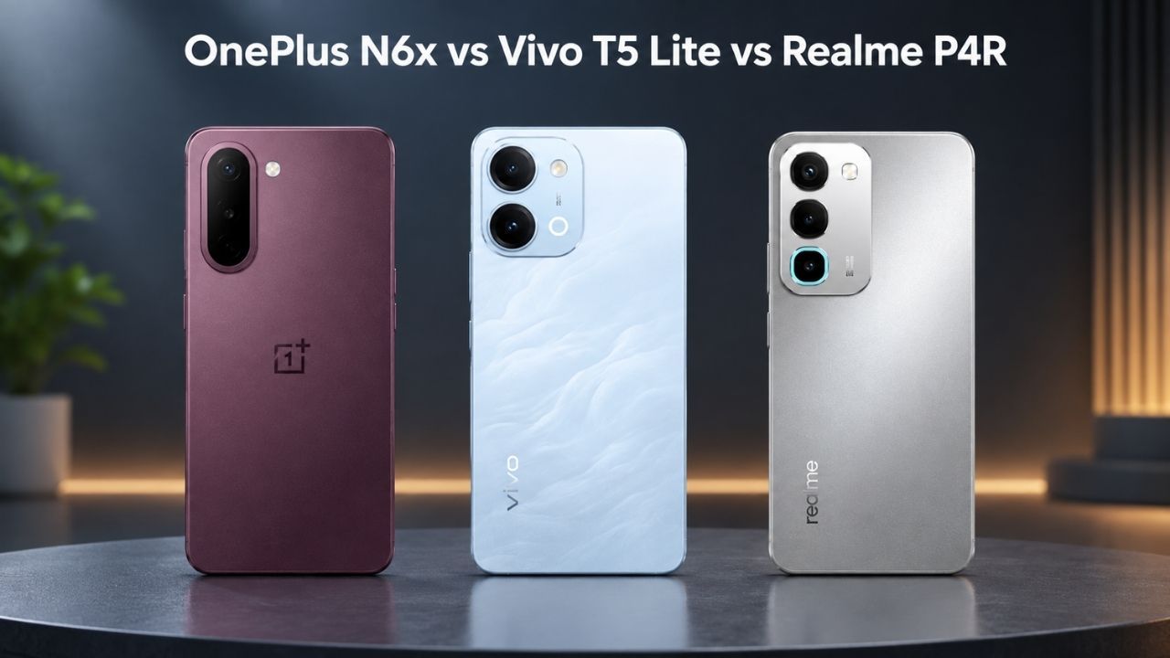 OnePlus N6x vs Vivo T5 Lite vs Realme P4R: कैमरा, बैटरी, स्पेक्स, कीमत और अन्य की तुलना