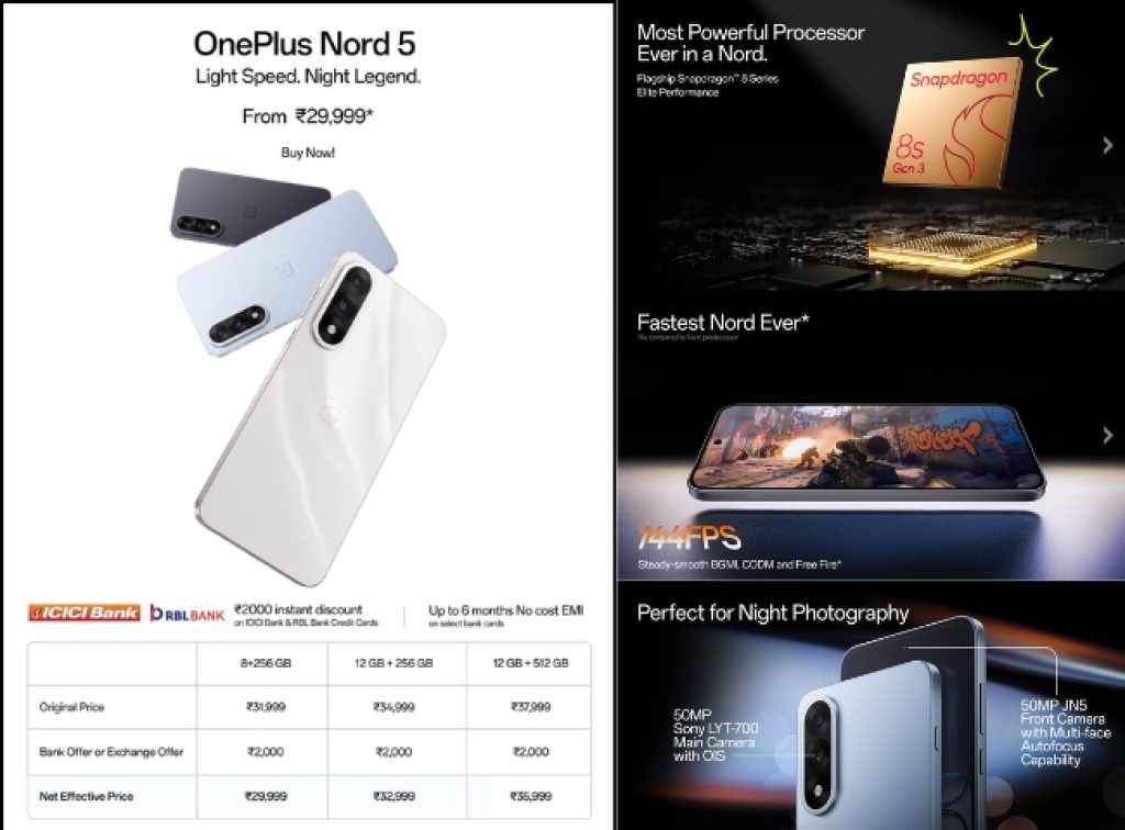 OnePlus Nord 5 Sale Offers
