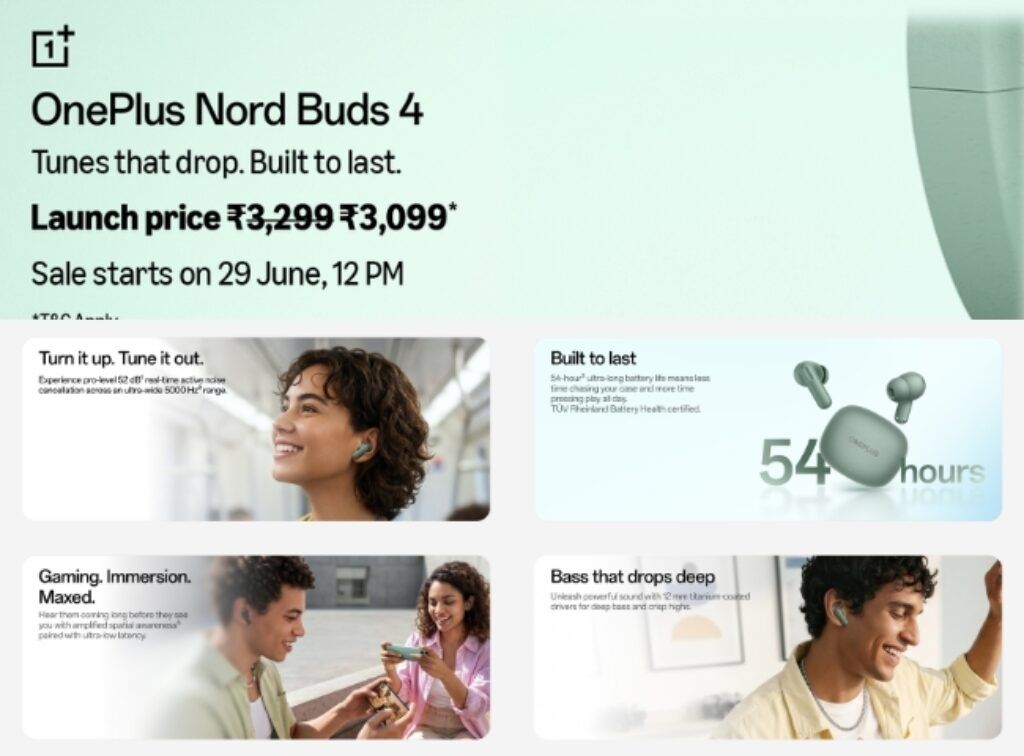 OnePlus Nord Buds 4 price and features