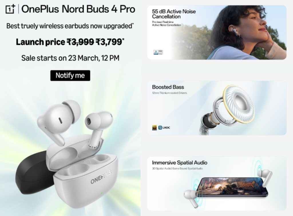 OnePlus Nord Buds 4 Pro Price and Features