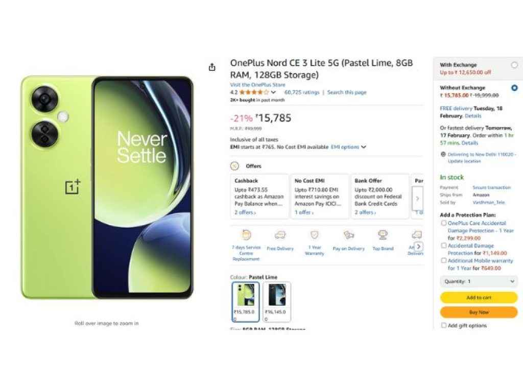 OnePlus Nord CE 3 Lite 5G