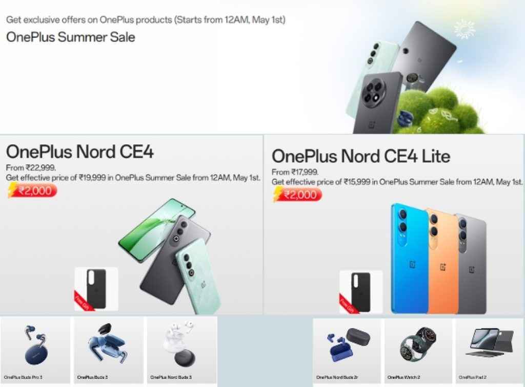 OnePlus Summer Sale