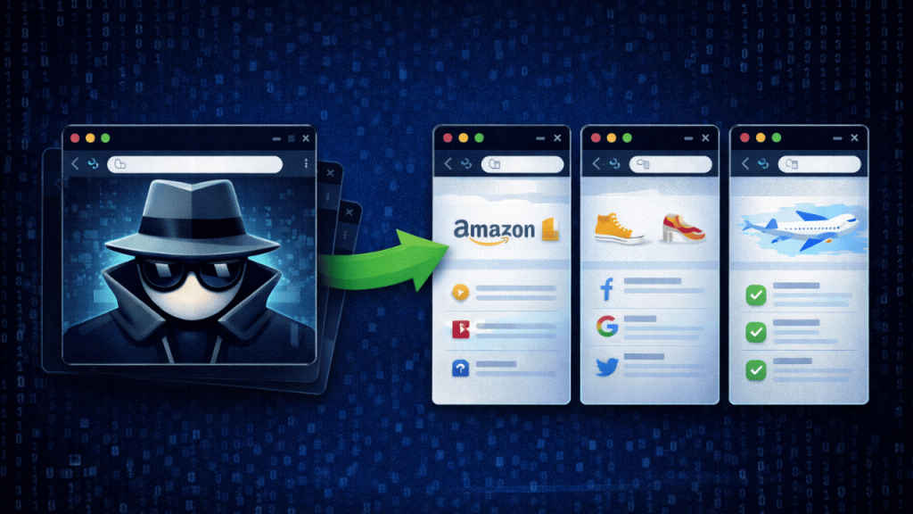 Open a new incognito window for each separate search