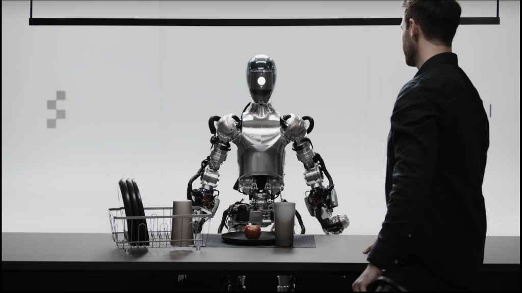 OpenAI humanoid robot and Figure 01