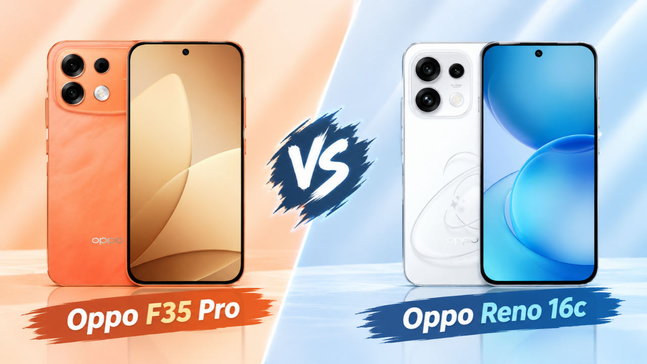 Oppo F35 Pro vs Oppo Reno 16c: डिस्प्ले, परफॉर्मेंस, कैमरा, बैटरी और इंडिया प्राइस की तुलना
