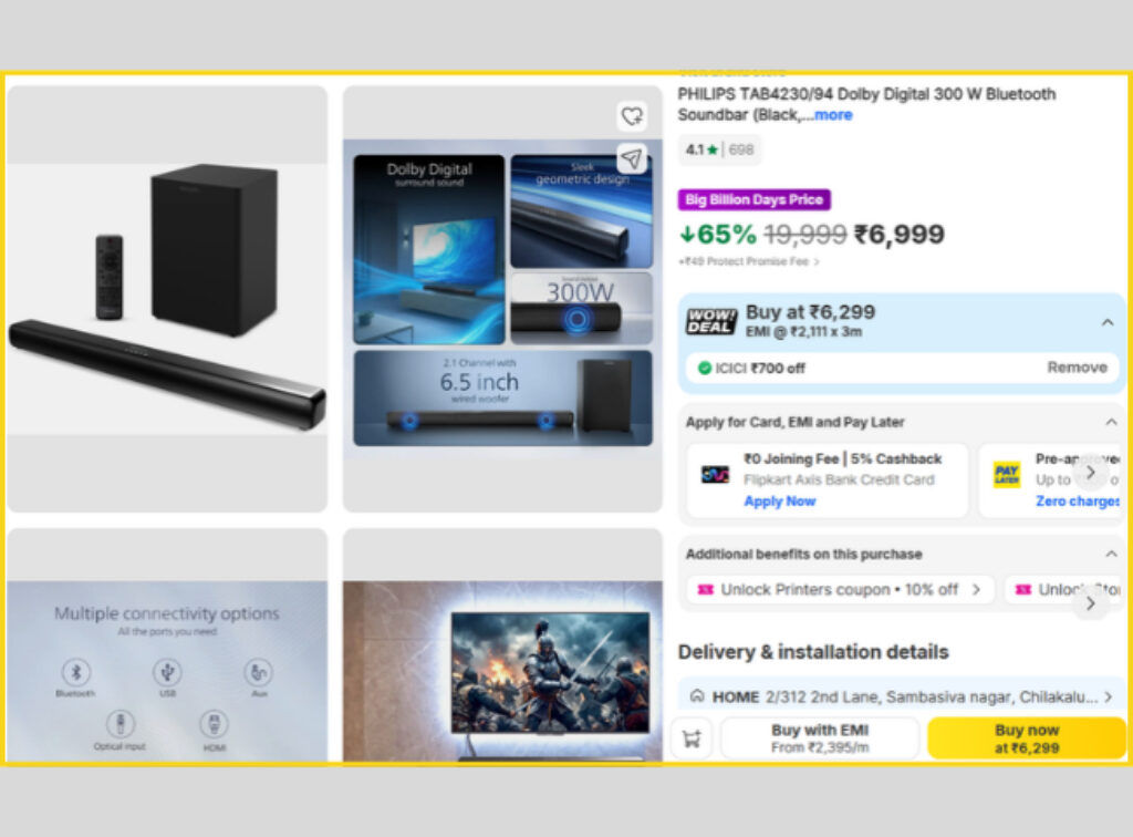 PHILIPS Dolby Soundbar deal