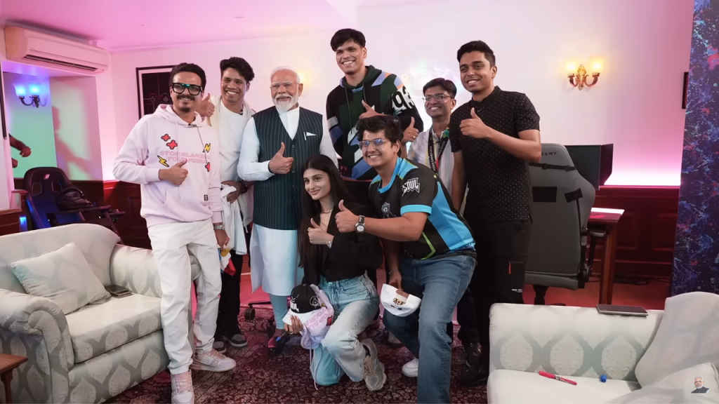 PM Narendra Modi meets top Indian gamers: Watch him play PC & VR games