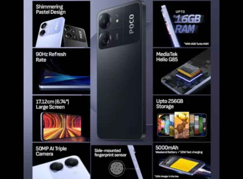 Best 5G Phones: Poco C65 5G