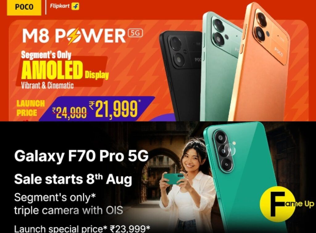 POCO M8 Power vs Samsung Galaxy F70 Pro