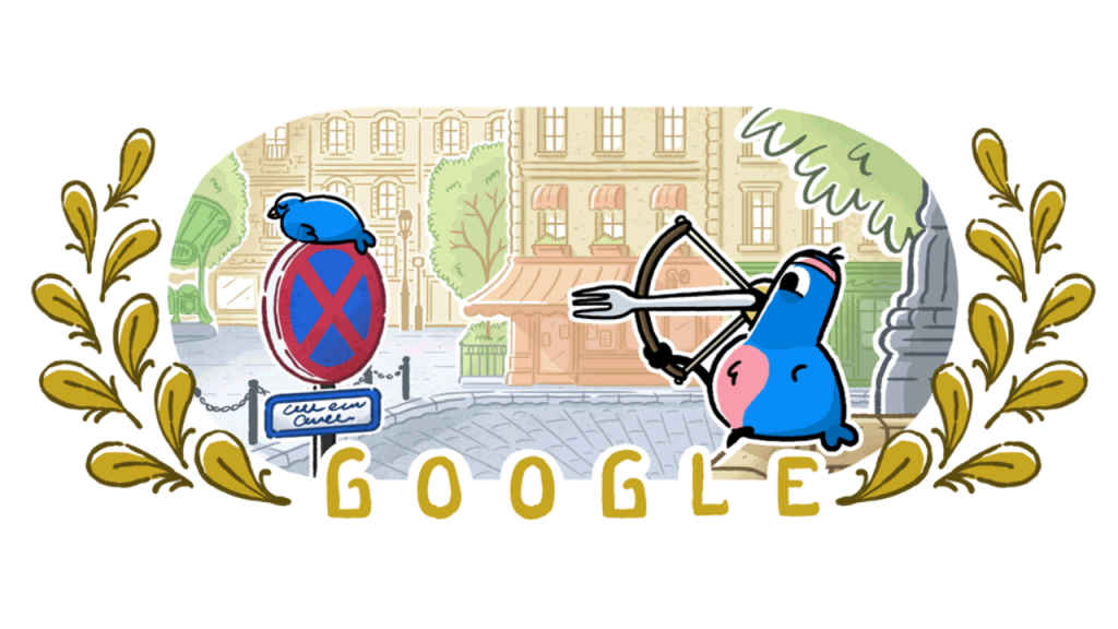 Paralympics 2024 Archery Google Doodle