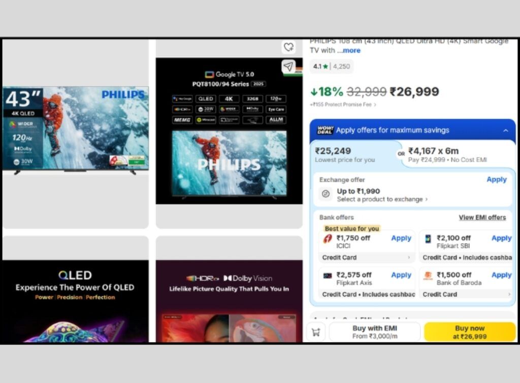 Philips Dolby Smart Tv deal on goat sale