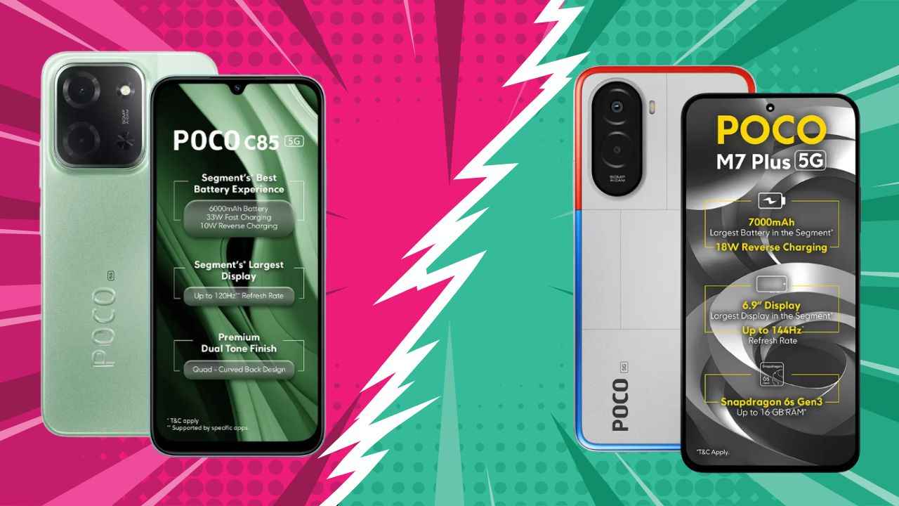Poco C85 5G vs Poco M7 Plus: 15 हजार रुपये के अंदर कौन सा फोन होगा बेस्ट ऑप्शन! देखें प्राइस, स्पेक्स और फीचर्स की तुलना