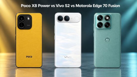 Poco X8 Power vs Vivo S2 vs Motorola Edge 70 Fusion: कैमरा, बैटरी, स्पेक्स, कीमत और अन्य की तुलना