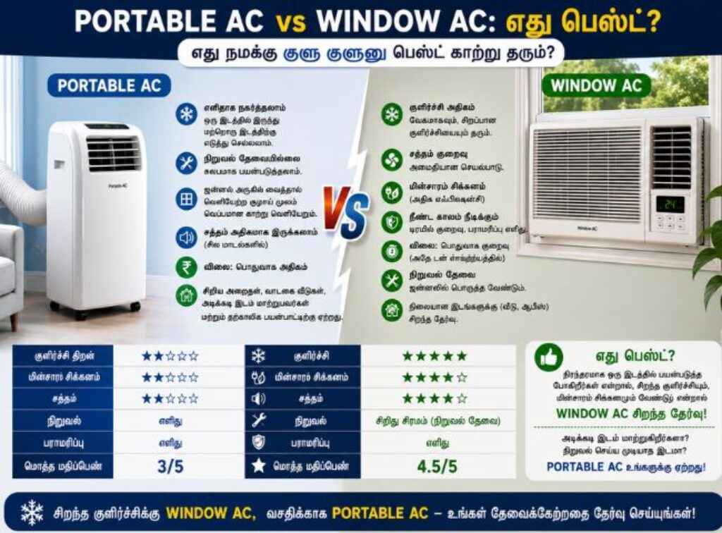 Portable AC vs window AC (2)