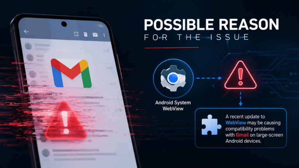 Possible reason for the issue