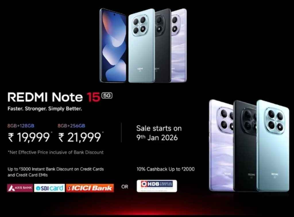 REDMI Note 15 5G Price
