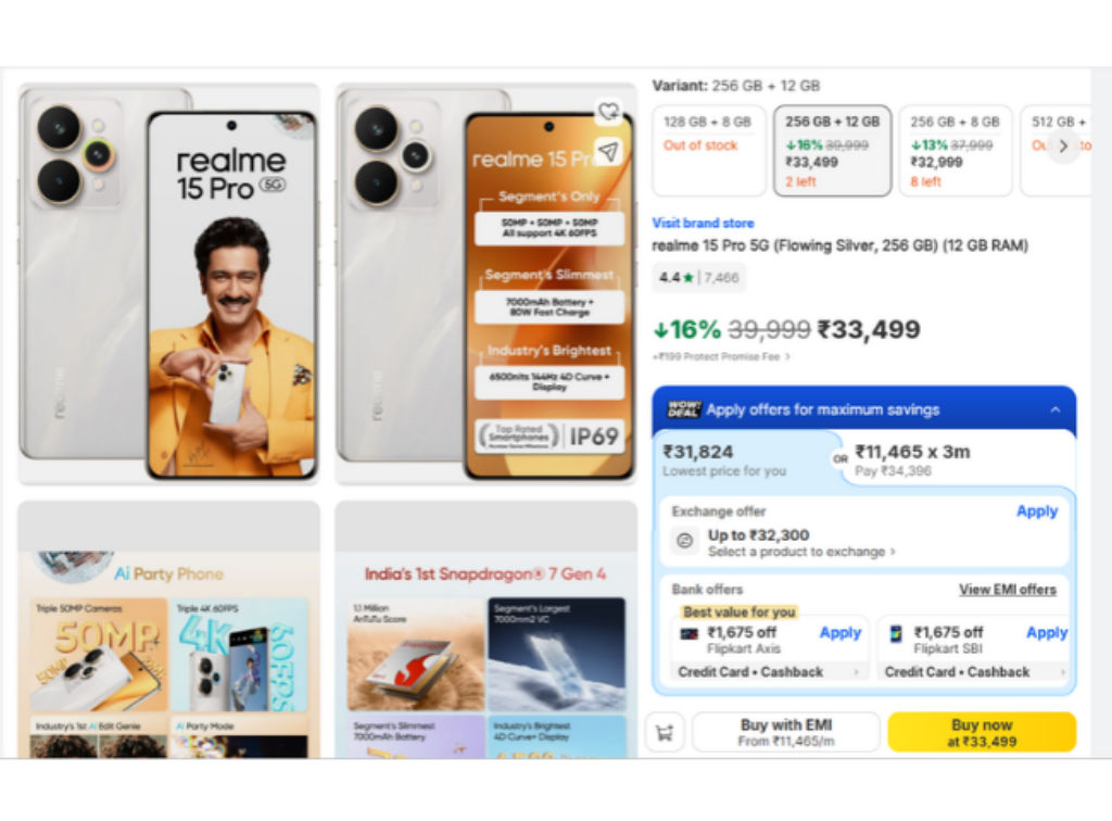 Realme 15 Pro 5G Price in Flipkart