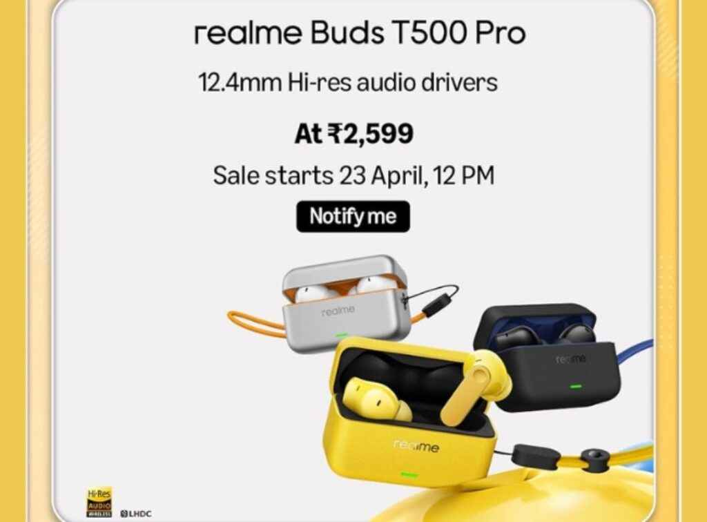 Realme Buds T500 Pro price