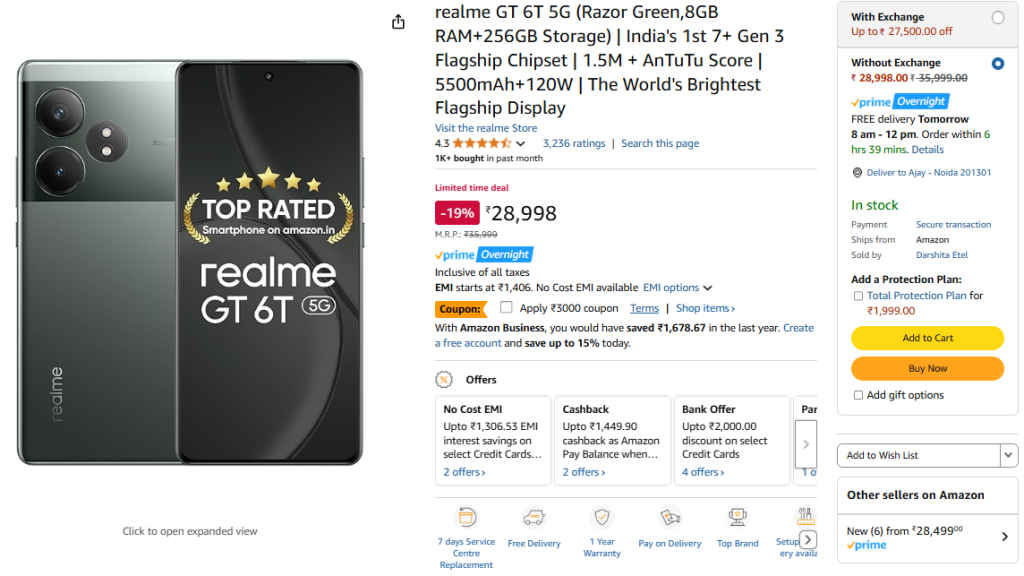 Realme GT 6T 5G Price Cut