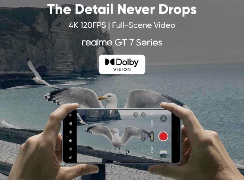 Realme GT 7 4K Dolby Vision