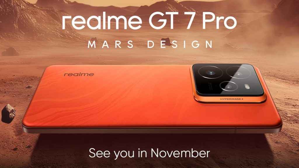 Realme GT 7 Pro first look teased and coming with mars design