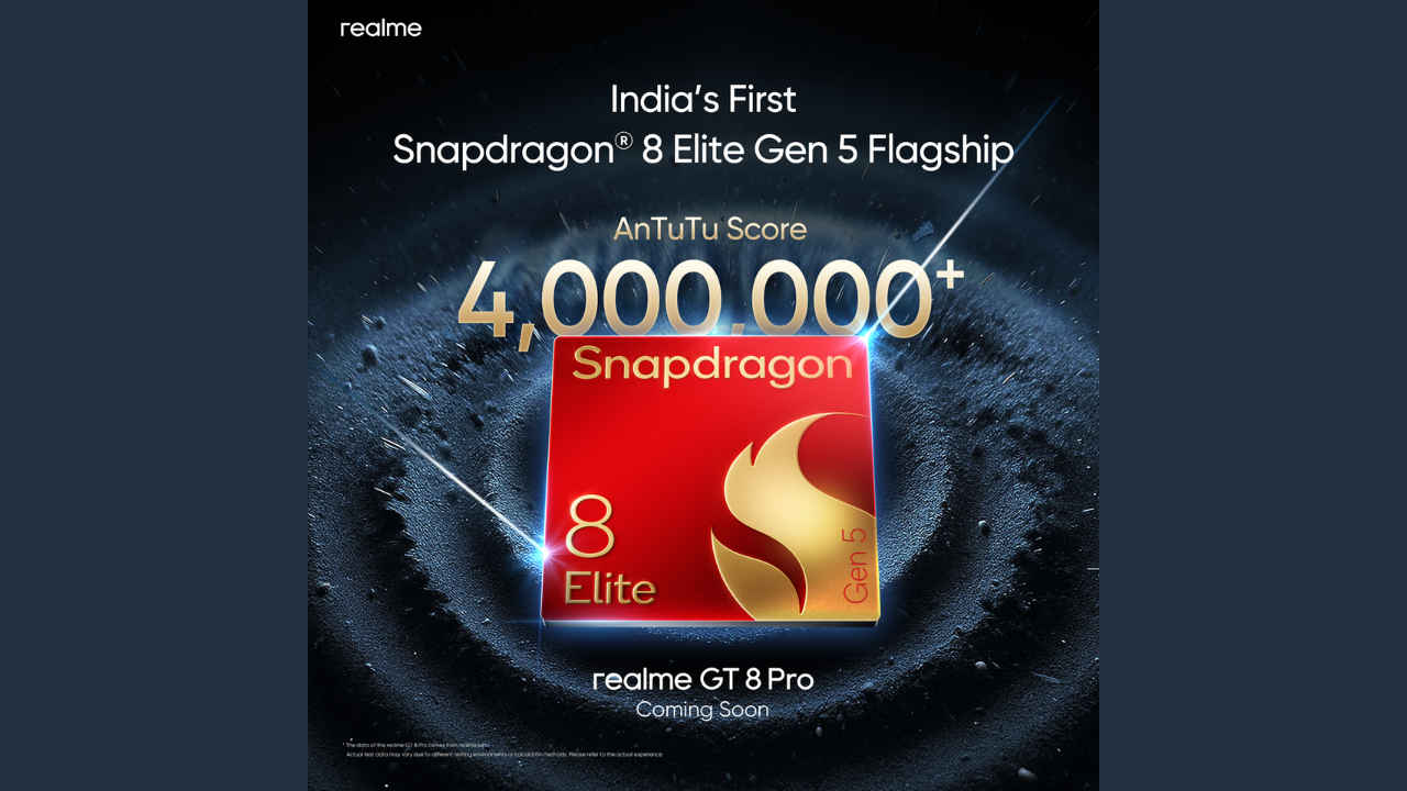 Realme GT 8 Pro to launch in India as first Snapdragon 8 Elite Gen 5 phone with over 4 mn AnTuTu score