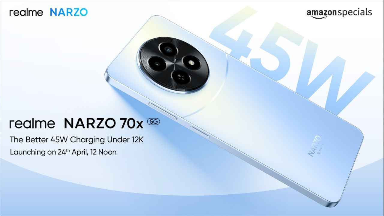 Realme Narzo 70x 5G की इंडिया लॉन्च डेट कन्फर्म! 12 हजार से कम में मिलेगी 45W फास्ट चार्जिंग