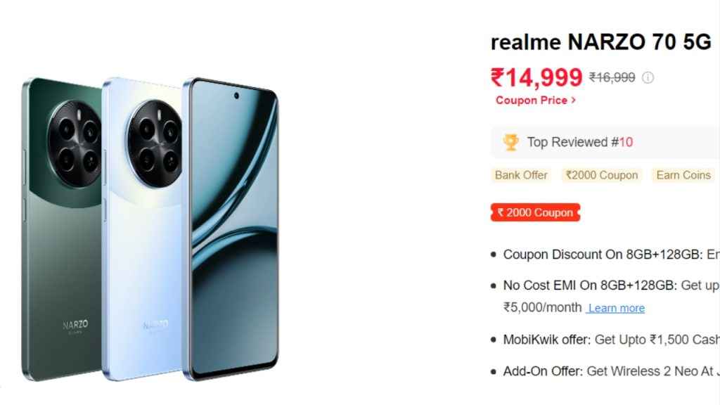 Realme Narzo 70 5G Limited Time Offer