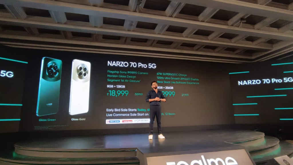 Realme Narzo 70 Pro 5G with Mediatek Dimensity 7050 5G SoC launched in India: Check price, specs & more