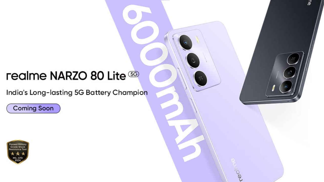 Realme Narzo 80 Lite 5G में होगी 6000mAh की बैटरी और कीमत होगी 10 हजार के अंदर, इंटरनेट पर सामने आई बड़ी जानकारी