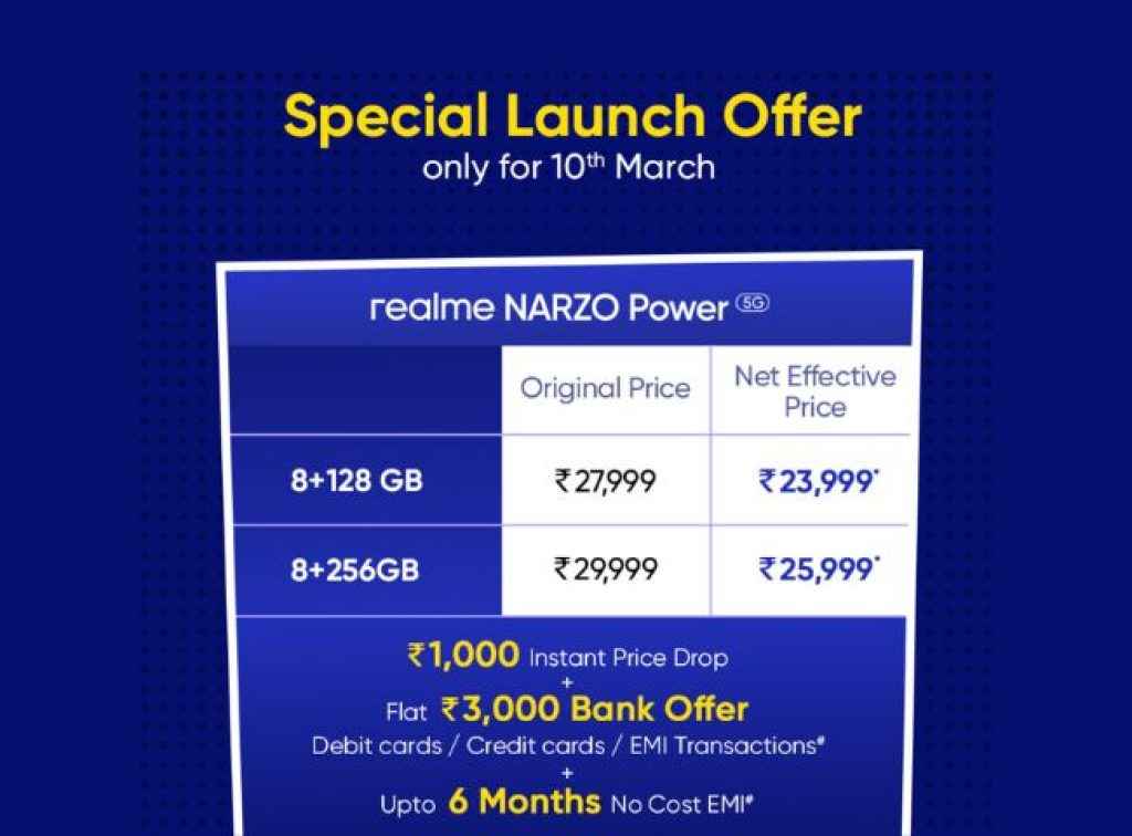 Realme Narzo Power 5G
