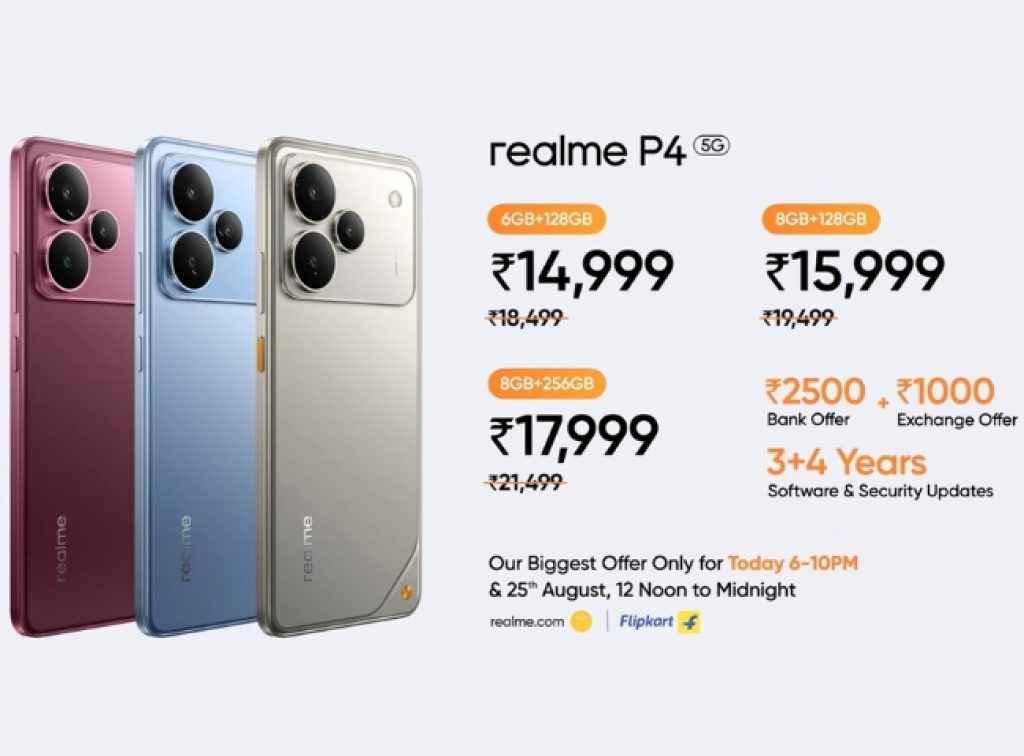 Realme P4 5G Sale in India today