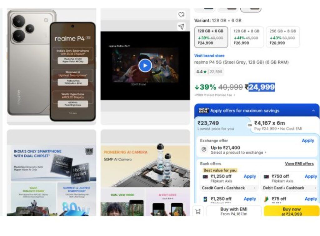 Realme P4 5G offer